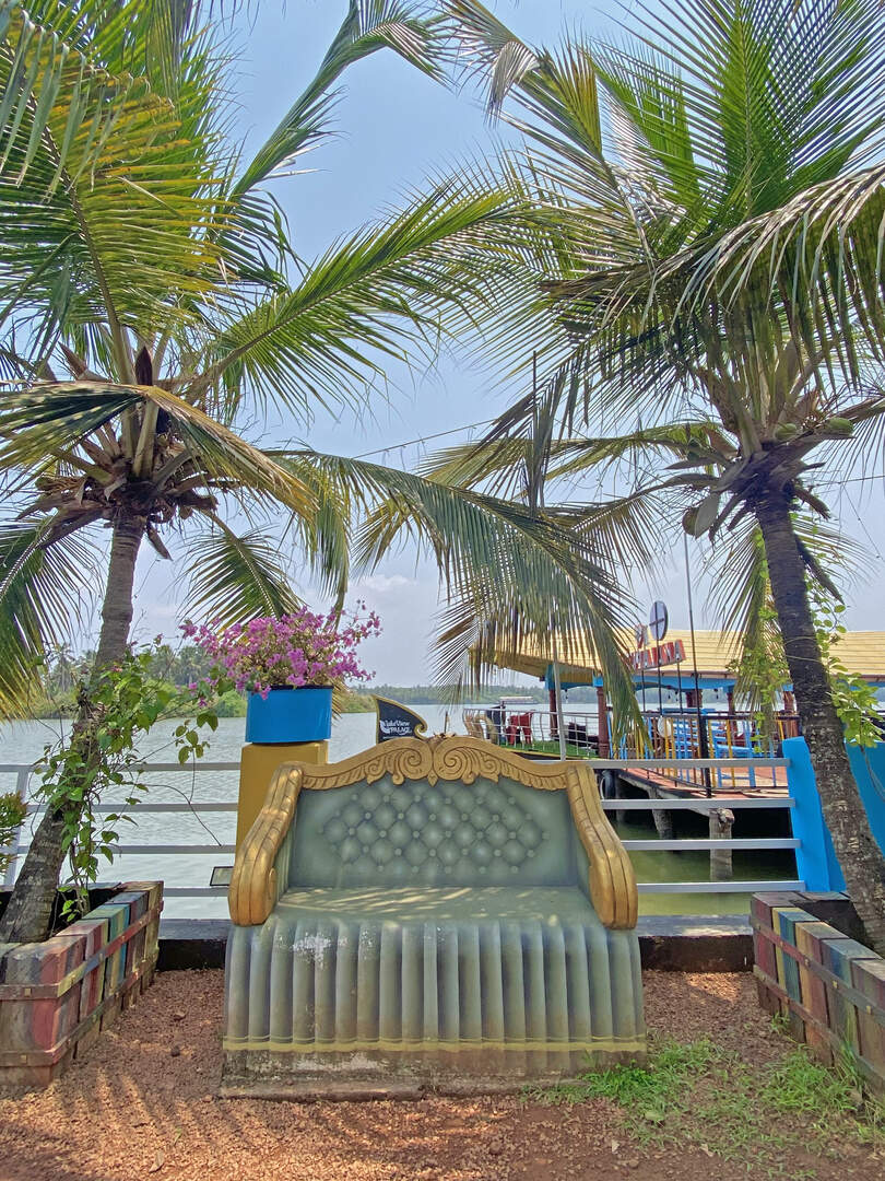 Photo pose seating area inside the park